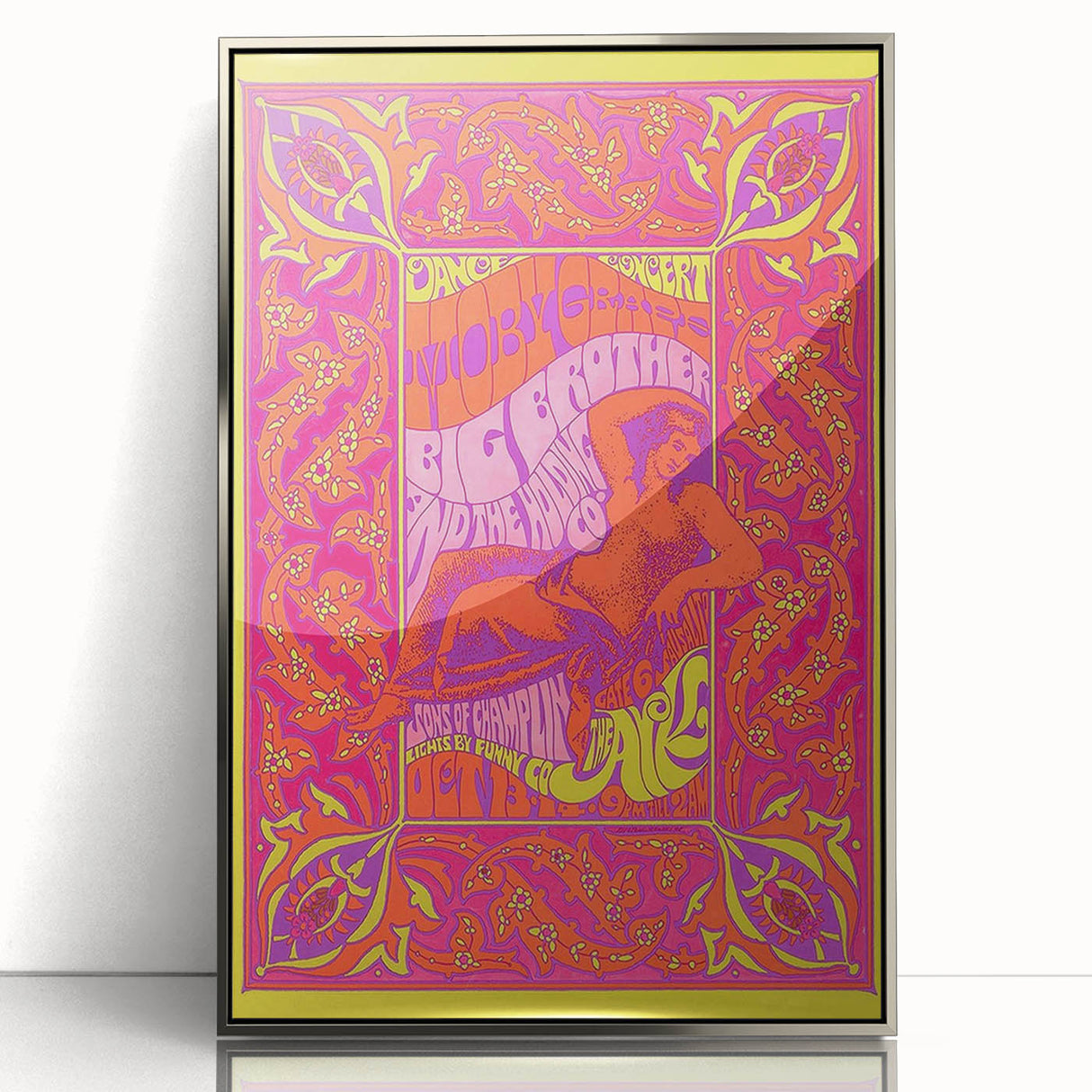Moby Grape Retro Poster – Vintage Concert Art from 1960s