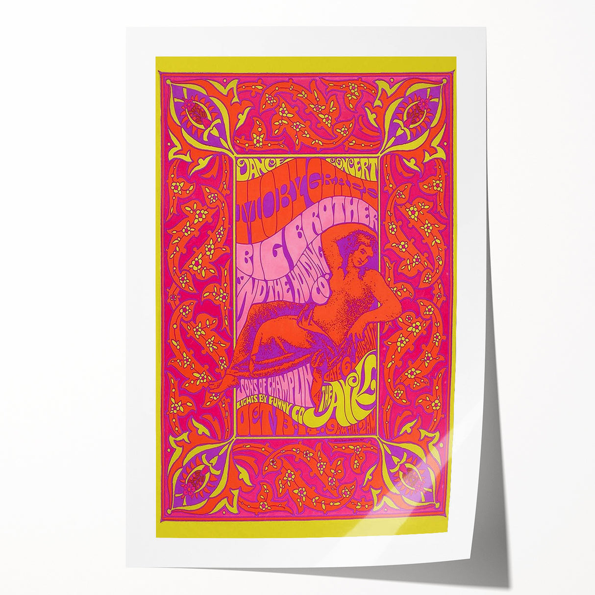 Moby Grape Retro Poster – Vintage Concert Art from 1960s