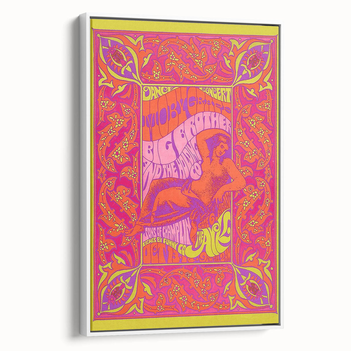 Moby Grape Retro Poster – Vintage Concert Art from 1960s