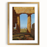 Romanticism Art: Temple of Neptune at Paestum - Historic Landscape Print