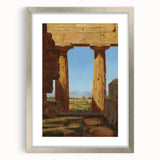 Romanticism Art: Temple of Neptune at Paestum - Historic Landscape Print