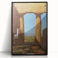 Romanticism Art: Temple of Neptune at Paestum - Historic Landscape Print