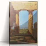 Romanticism Art: Temple of Neptune at Paestum - Historic Landscape Print