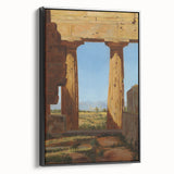 Romanticism Art: Temple of Neptune at Paestum - Historic Landscape Print