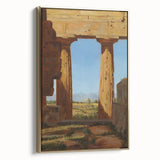 Romanticism Art: Temple of Neptune at Paestum - Historic Landscape Print