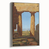 Romanticism Art: Temple of Neptune at Paestum - Historic Landscape Print