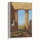 Romanticism Art: Temple of Neptune at Paestum - Historic Landscape Print
