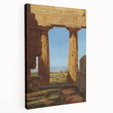 Romanticism Art: Temple of Neptune at Paestum - Historic Landscape Print