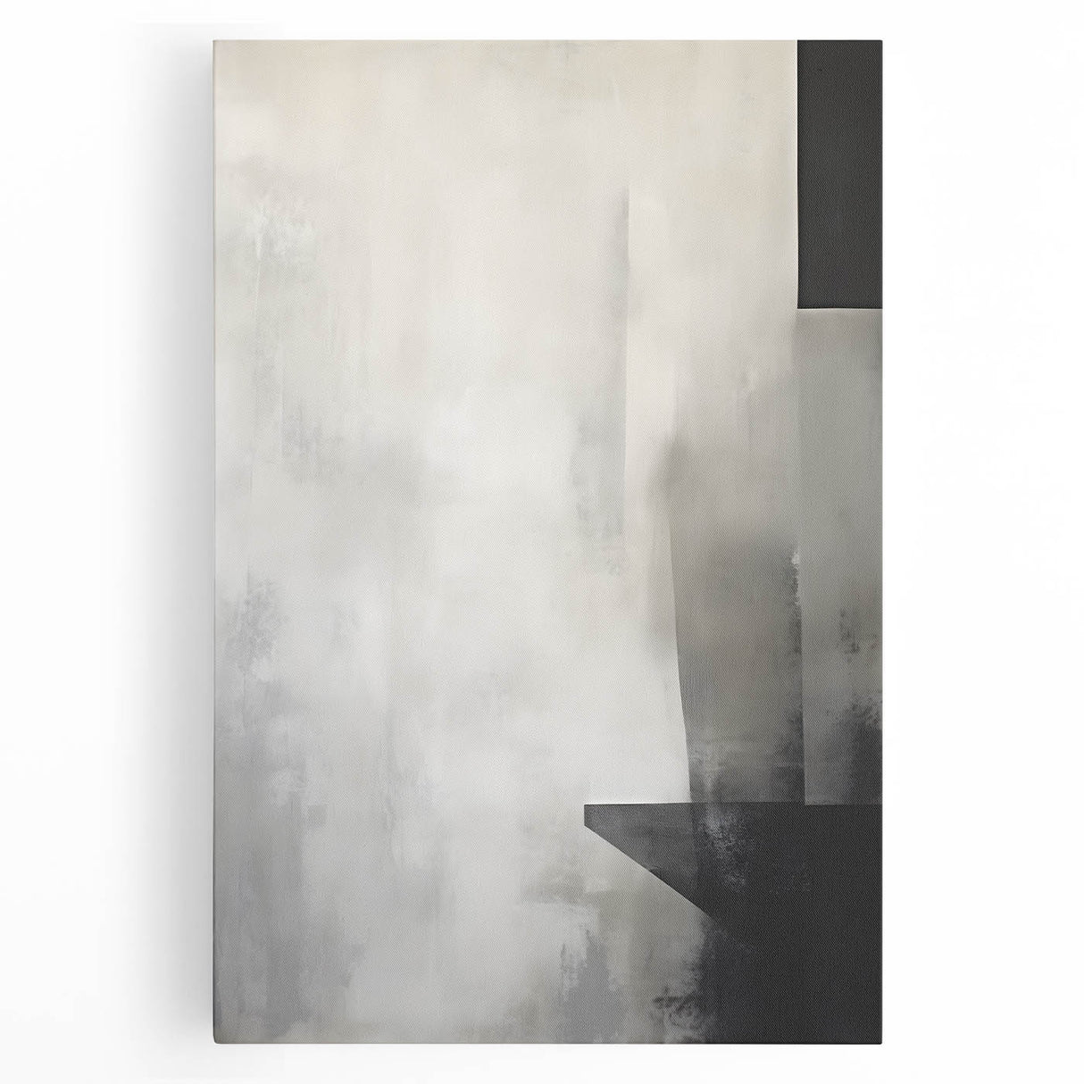 Minimalist Dining Room Wall Art – Modern Gray & Black Print
