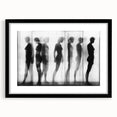 Black and White Framed Wall Art – Modern Abstract Canvas Print