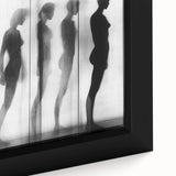 Black and White Framed Wall Art – Modern Abstract Canvas Print