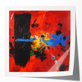 Colorful Abstract Wall Art – Red, Blue & Black Modern Canvas Print