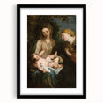 Baroque Madonna with Child and Angel Wall Art – Divine Artistic Grace