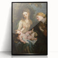 Baroque Madonna with Child and Angel Wall Art – Divine Artistic Grace