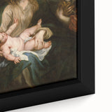 Baroque Madonna with Child and Angel Wall Art – Divine Artistic Grace