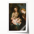 Baroque Madonna with Child and Angel Wall Art – Divine Artistic Grace