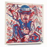 Expressionist Art - Smoking Peasant by Ernst Ludwig Kirchner