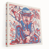 Expressionist Art - Smoking Peasant by Ernst Ludwig Kirchner