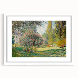 Impressionist Landscape - The Parc Monceau by Claude Monet Print