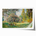 Impressionist Landscape - The Parc Monceau by Claude Monet Print