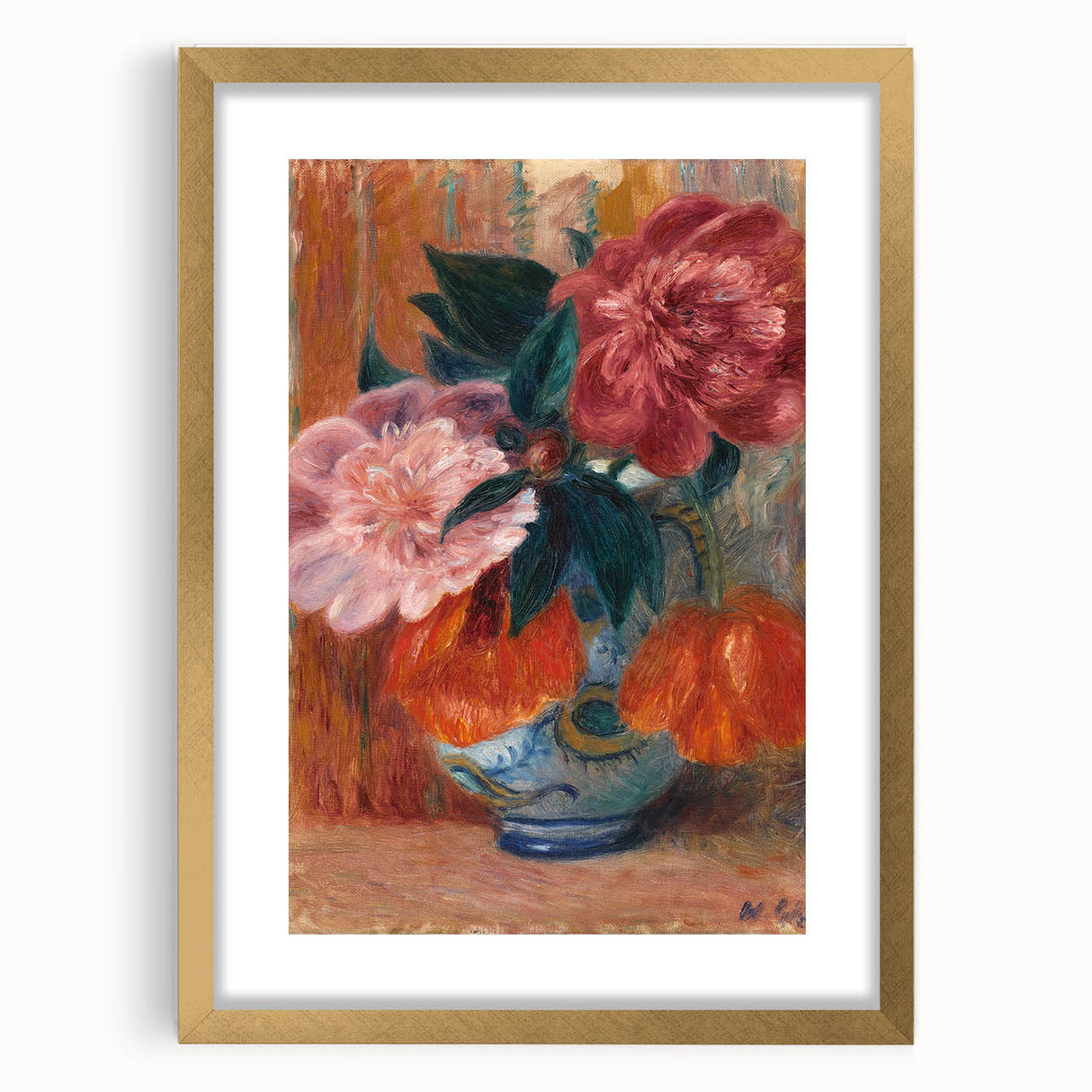 Modern Wall Art - Vibrant Floral Still Life of Tulips and Peonies for Decor