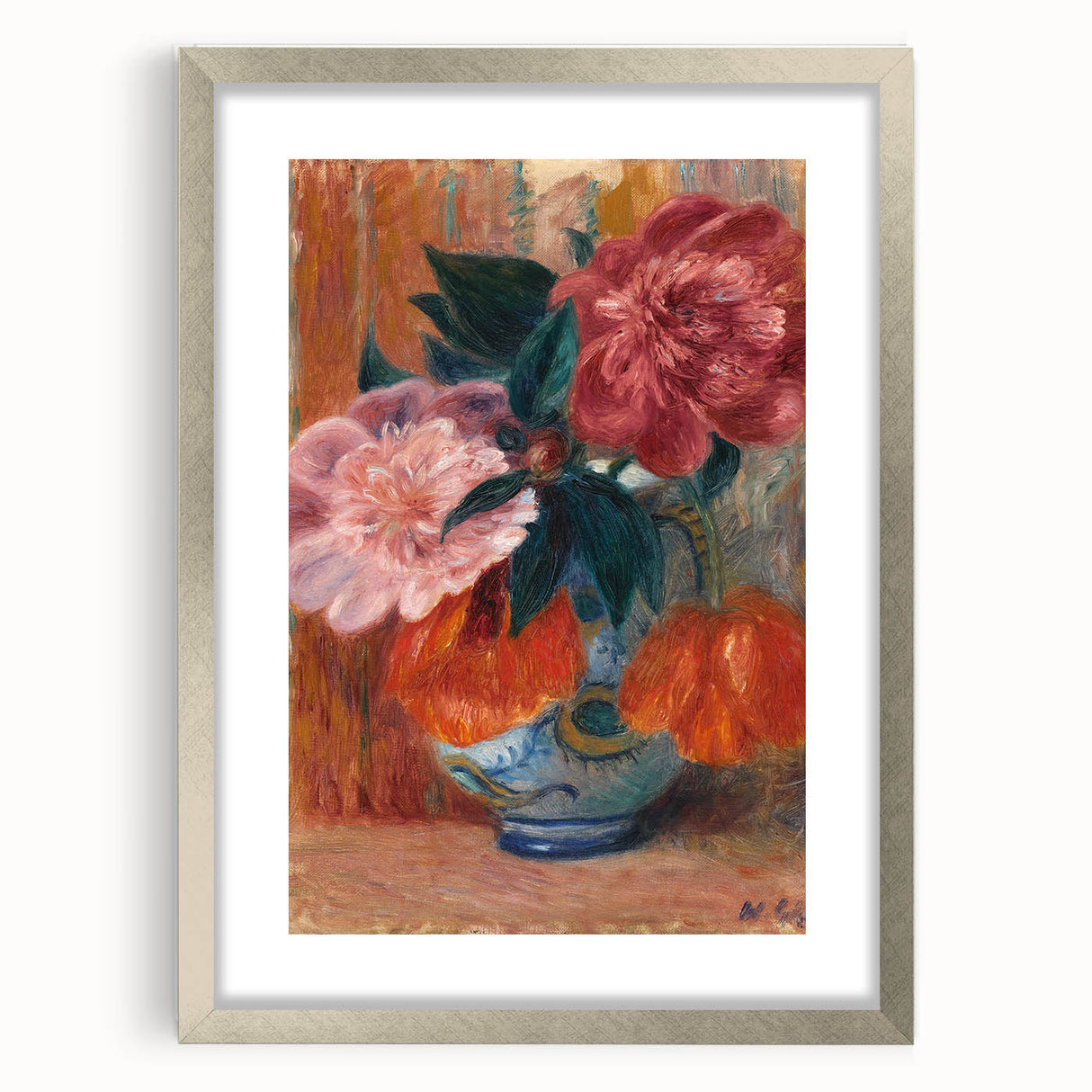 Modern Wall Art - Vibrant Floral Still Life of Tulips and Peonies for Decor