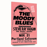 The Moody Blues Retro Concert Poster – Vintage 80s Music Art