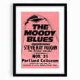 The Moody Blues Retro Concert Poster – Vintage 80s Music Art