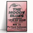 The Moody Blues Retro Concert Poster – Vintage 80s Music Art