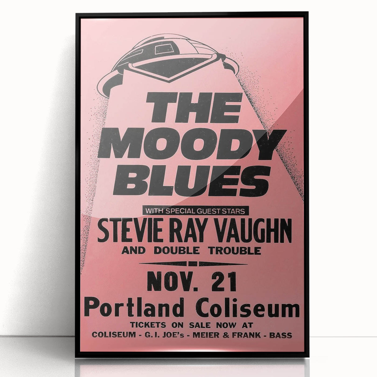 The Moody Blues Retro Concert Poster – Vintage 80s Music Art