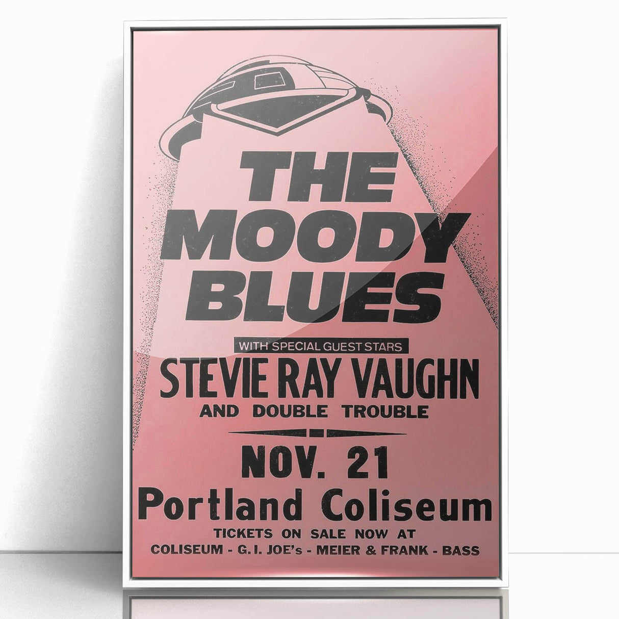 The Moody Blues Retro Concert Poster – Vintage 80s Music Art
