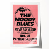 The Moody Blues Retro Concert Poster – Vintage 80s Music Art