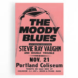 The Moody Blues Retro Concert Poster – Vintage 80s Music Art