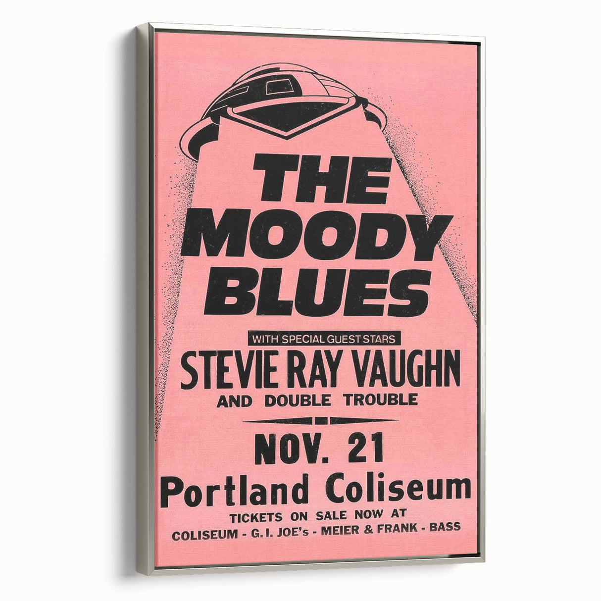 The Moody Blues Retro Concert Poster – Vintage 80s Music Art