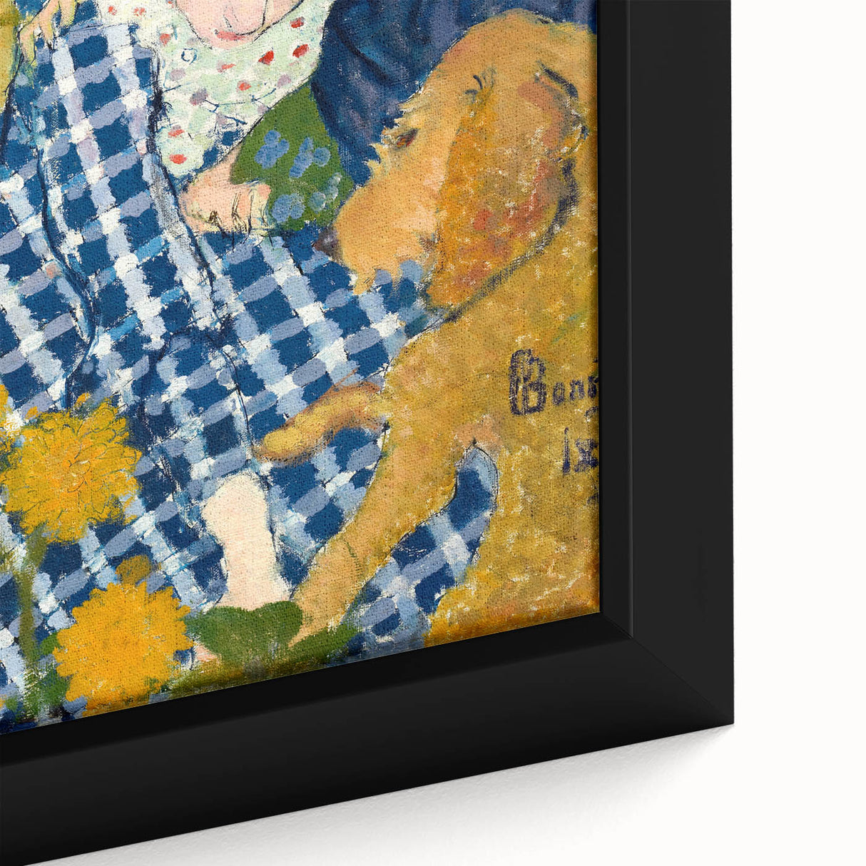 Realistic Wall Art - Women with a Dog by Pierre Bonnard - Multicolor Art Print