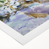 Romanticism Art: Rushing Brook - Dynamic Watercolor by John Sargent