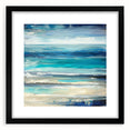 Ocean Breeze Abstract Wall Art – Blue & Teal Modern Canvas Print