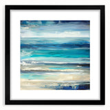 Ocean Breeze Abstract Wall Art – Blue & Teal Modern Canvas Print