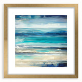 Ocean Breeze Abstract Wall Art – Blue & Teal Modern Canvas Print