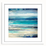 Ocean Breeze Abstract Wall Art – Blue & Teal Modern Canvas Print