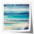 Ocean Breeze Abstract Wall Art – Blue & Teal Modern Canvas Print