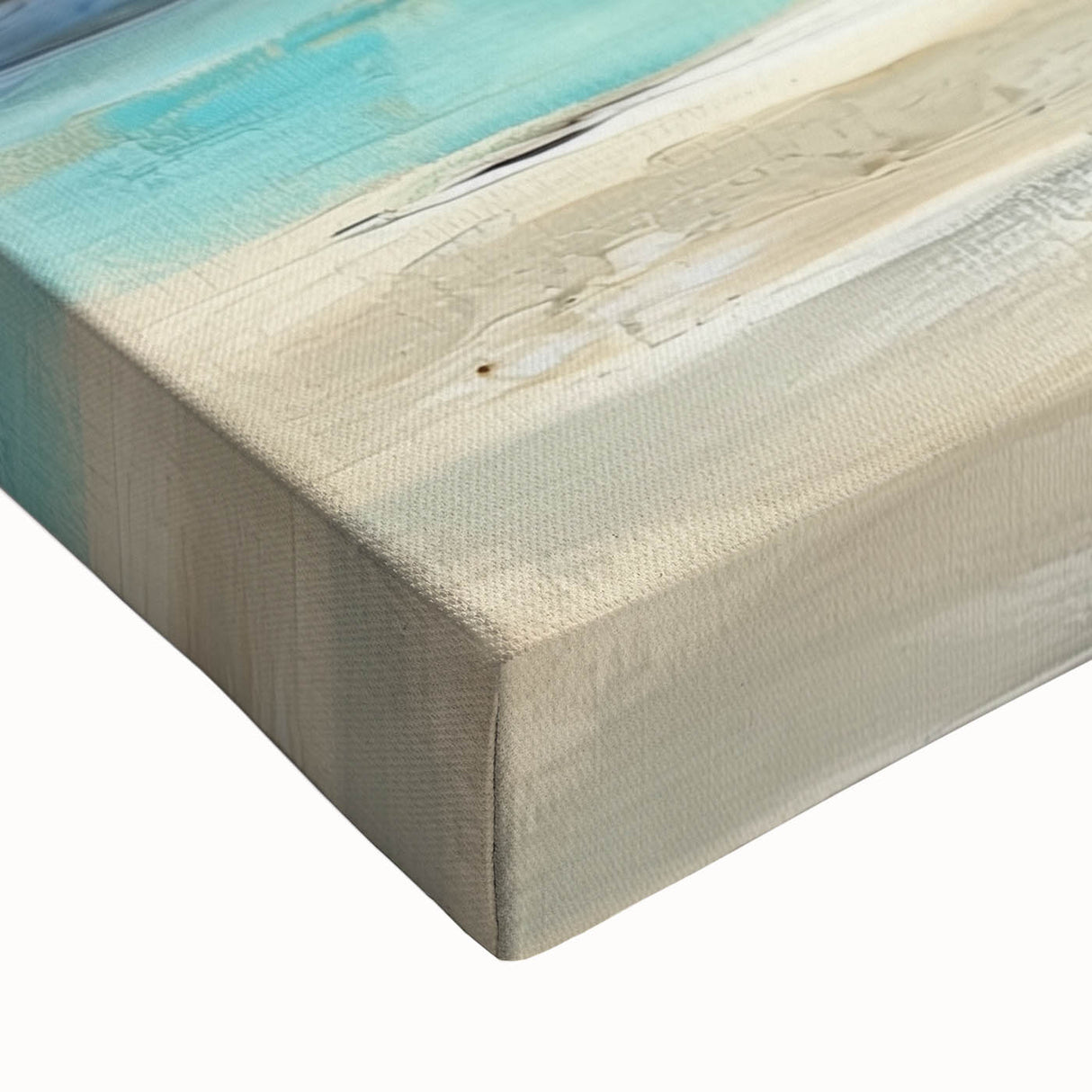 Ocean Breeze Abstract Wall Art – Blue & Teal Modern Canvas Print