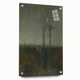 Modern Wall Art - Atmospheric Landscape with Rider for Tranquil Decor