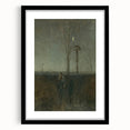 Modern Wall Art - Atmospheric Landscape with Rider for Tranquil Decor
