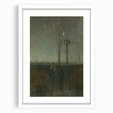 Modern Wall Art - Atmospheric Landscape with Rider for Tranquil Decor