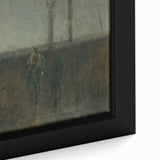 Modern Wall Art - Atmospheric Landscape with Rider for Tranquil Decor