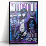 Mötley Crüe Final Tour Poster – Vintage Rock Art with Alice Cooper