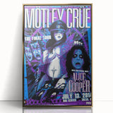 Mötley Crüe Final Tour Poster – Vintage Rock Art with Alice Cooper