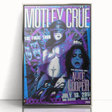 Mötley Crüe Final Tour Poster – Vintage Rock Art with Alice Cooper