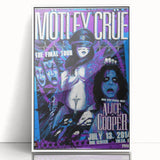 Mötley Crüe Final Tour Poster – Vintage Rock Art with Alice Cooper